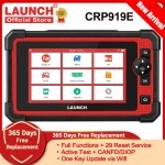 LAUNCH X431 CRP919E Car Diagnostic Tool Scanner Full System Automotive Scanner Active Test CANFD/DIOP with 29+ Reset Global version