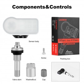 LAUNCH LTR-01 RF Sensor 315MHz & 433MHz TPMS Sensor Tool Metal & Rubber Free Shipping