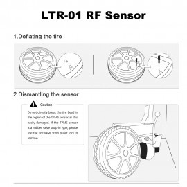 LAUNCH LTR-01 RF Sensor 315MHz & 433MHz TPMS Sensor Tool Metal & Rubber Free Shipping