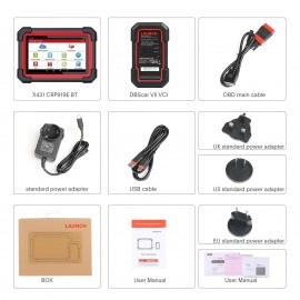 Launch X431 CRP919E BT Car Diagnostic Tool DBScar VII VCI Auto OBD OBD2 Scanner Active Test ECU Coding CANFD DOIP 31+ Reset Services