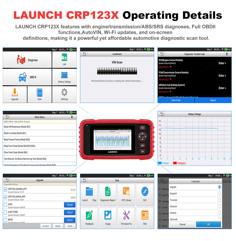 LAUNCH-CRP123X-OBD2-Code-Reader-for-Engine-Transmission-ABS-SRS-Diagnostics-with-AutoVIN-Service-Lifetime-Free-Update-Online-HKSC404